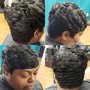 Wrap and Curl ( short hair)