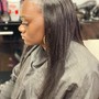 Half up Half down quick weave