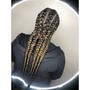 2 Regular Braids with  Natural Hair