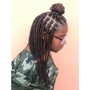 2 Regular Braids with  Natural Hair