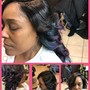 Touch up curls( sew ins)