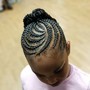 Natural hair braided style