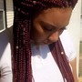 Box braids over locs