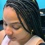 Box braids over locs