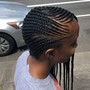 Small braids in between (extra $10)