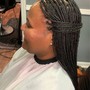 Feed In Braids with Sew In back