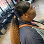 Large feed in Cornrows