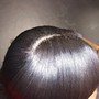 Silk press long Natural hair