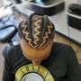 Cornrows w/ Design