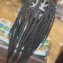 Large Knotless Box Braids