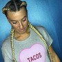 Natural corn row Braids/Flat Twist