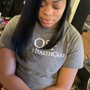 Quick weave with leave out