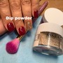 Dip powder with polish