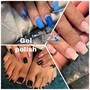 Gel Pedicure w/Full Set acrylic