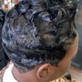 Updo- Relaxed Hair