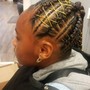 Men's Cornrows with designs