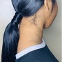 Sleek ponytail