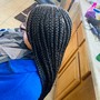 Kid's Knotless braids up down (14-16)