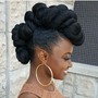 Custom Updo Loc Style