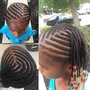 Kiddie French braids (natural hair)