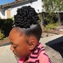 Kiddie French braids (natural hair)