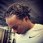 Braid fade w/ 2 braids