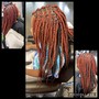 Braid fade w/ 2 braids