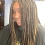 Men's Cut, Natural 2 strand  Twists