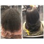 Color and Silk Press (root touch up)