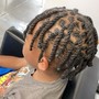 Kids Two strand twist with cut