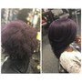 Color and Silk Press (root touch up)