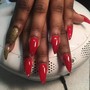 NAIL SHAPE-Coffin/Stiletto/Oval etc