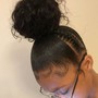 Relaxer and style (natural hair)