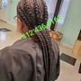 Knotless medium Goddess braids Middle back