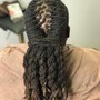 Large feed in braids