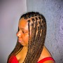 Jumbo Box braids waist length