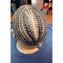 Men's | Braids half head - (sides shaved)