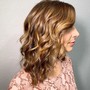 wash/flat iron, curling