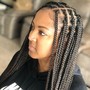 Knot-less Box Braids ( medium)