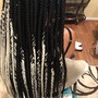 Large Knotless Box Braids