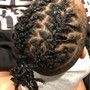 Knotless with curl added mid back  (shmedium)