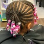 3 Rows Feedin Braids