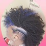 Boxbraid/cornrow combo, small, Hip length