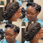 2 Strand Twist (above shoulder)