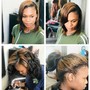 Closure Sew In short hair style