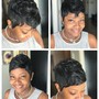 Closure Sew In short hair style