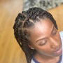 Braiding hair for tighter foundation