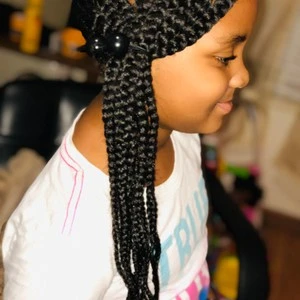 Kid knotless braids + beads 😍😍❤️ #hairbydeee #daytonhairstylist #col, Knotlessbraids