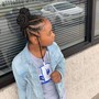 Kids (8yr-12)medium size regular or knotless boxbraids