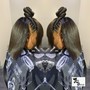 Half up/ Half Down weave